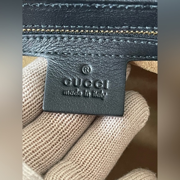 Gucci padlock shoulder bag/ GG supreme Medium brown/ black - Picture 14 of 15